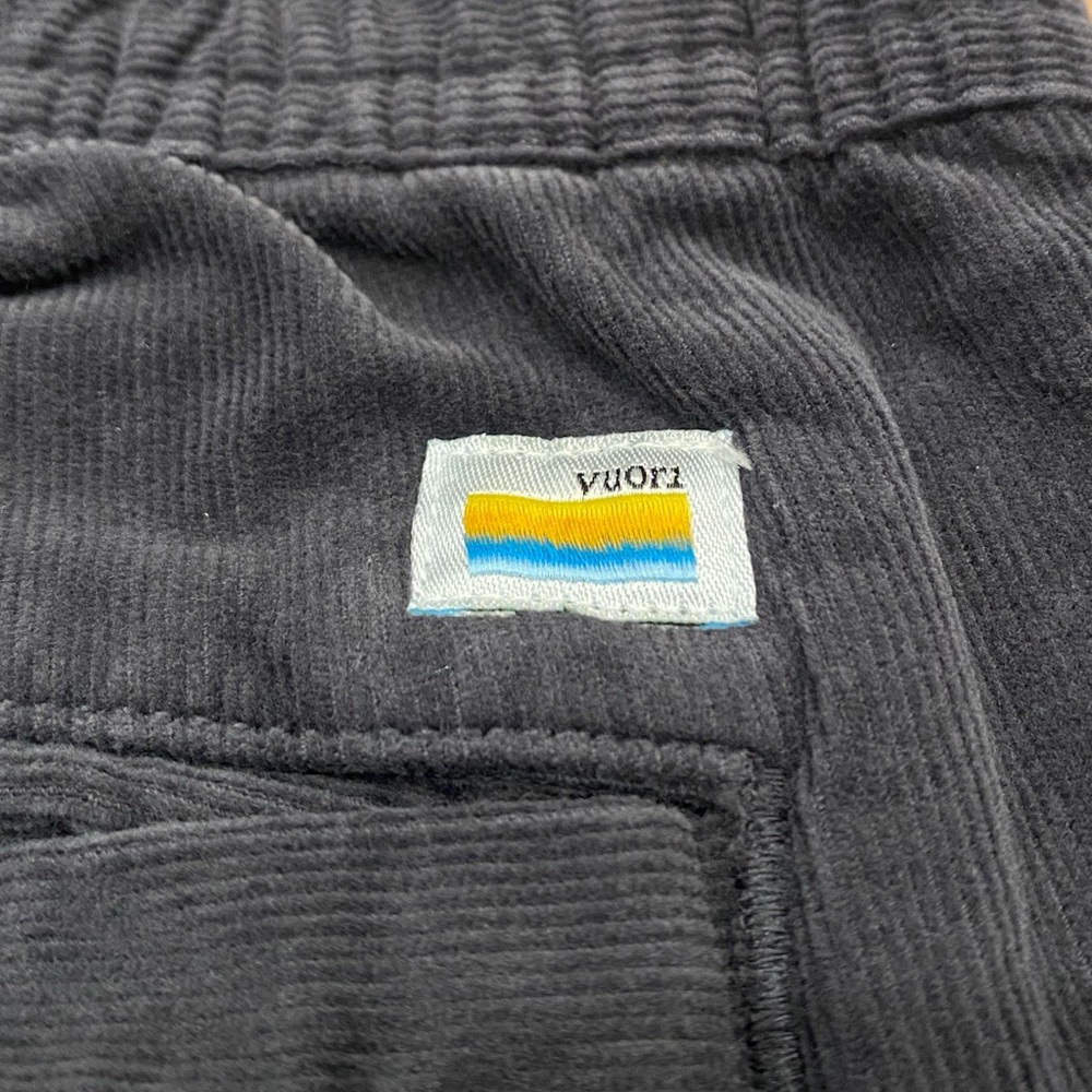 VUORI Optimist Elastic Waist Corduroy Pant Medium Grey Logo Casual - Picture 4 of 8